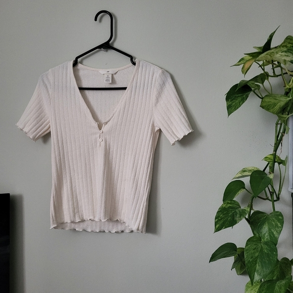 H&M Ribbed crop top - Picture 1 of 3